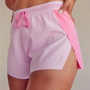LSKD Accelerate 3” High-Rise Running Short in Candy Pink Marshmallow (size S)